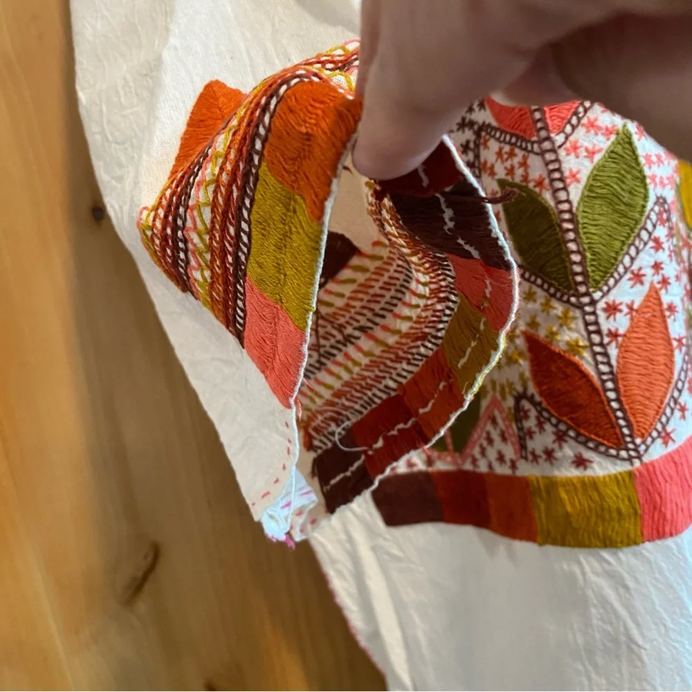 Exquisite handmade and 100% hand-stitched cotton Milpa blouse - Picture 11 of 11